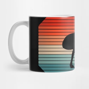 Retro emu motif story flightless bird animals rhea Mug